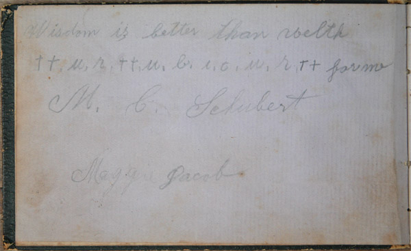 Maggie Jacob's Autograph Book, Page 3