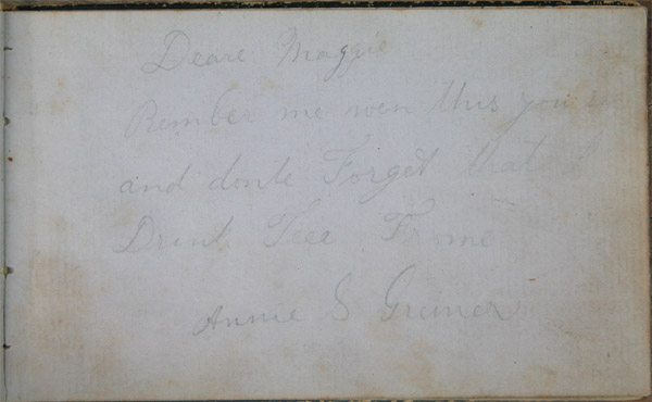 Maggie Jacob's Autograph Book, Page 4