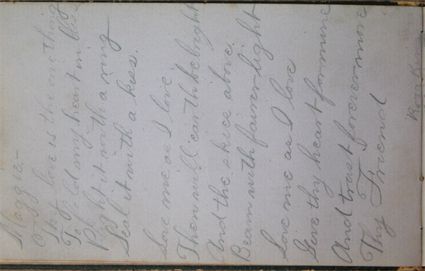 Maggie Jacob's Autograph Book, Page 7