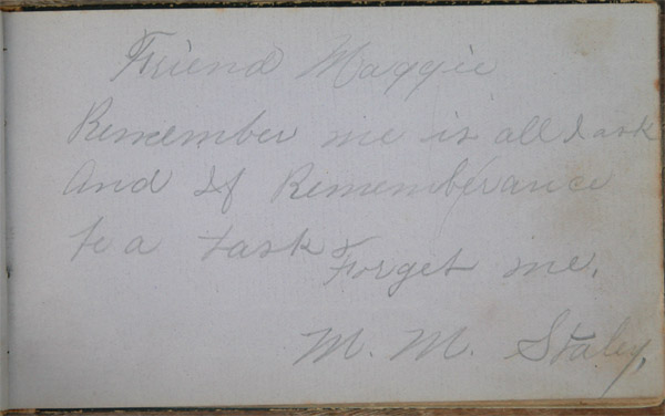 Maggie Jacob's Autograph Book, Page 8