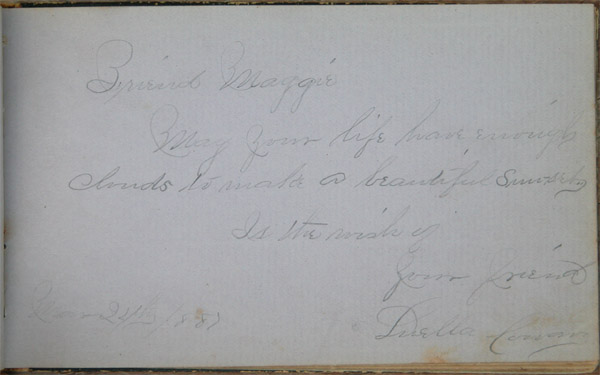 Maggie Jacob's Autograph Book, Page 9