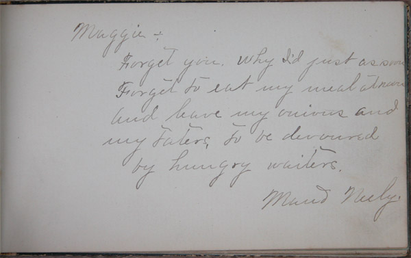 Maggie Jacob's Autograph Book, Page 11