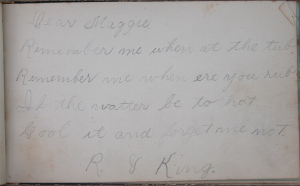 Maggie Jacob's Autograph Book, Page 12