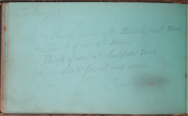 Maggie Jacob's Autograph Book, Page 20