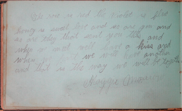 Maggie Jacob's Autograph Book, Page 23