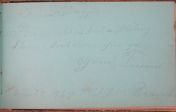 Maggie Jacob's Autograph Book, Page 25