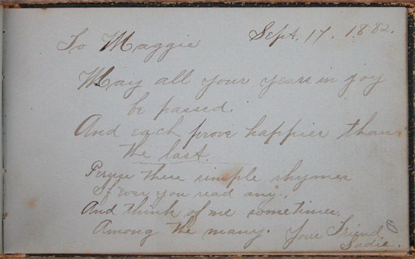 Maggie Jacob's Autograph Book, Page 30