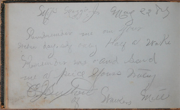 Maggie Jacob's Autograph Book, Page 32