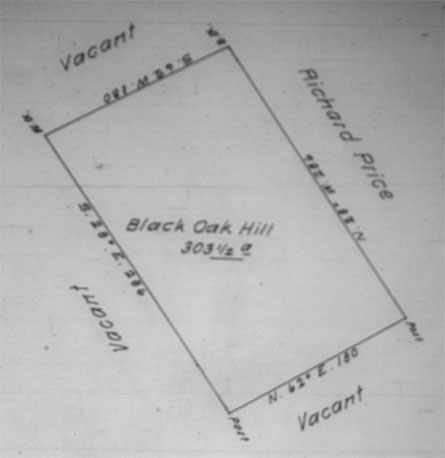 James McFarlane Land Survey Map 1770