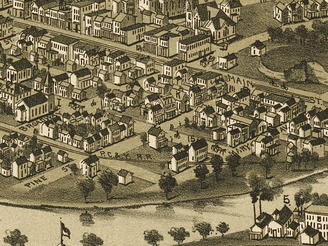 Abbott Meat Market Map, 1897