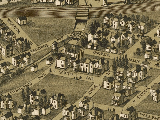 St. John Evangelical Lutheran Church Map, 1897