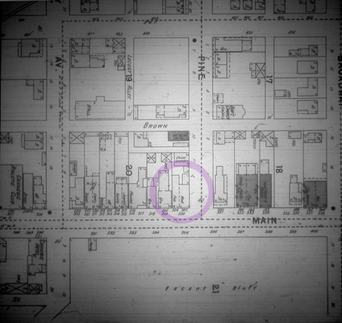 Abbott Meat Market, Sanborn Map, 1896