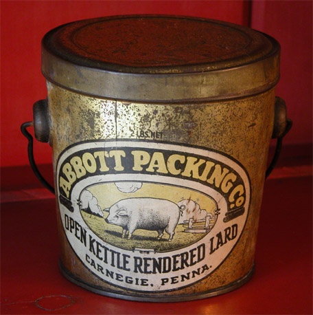 Abbott Packing Plant Lard Bucket